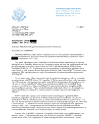 ITAR Certification - NetVia Group