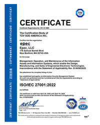 ISO/IEC 27001:2022 Certificate